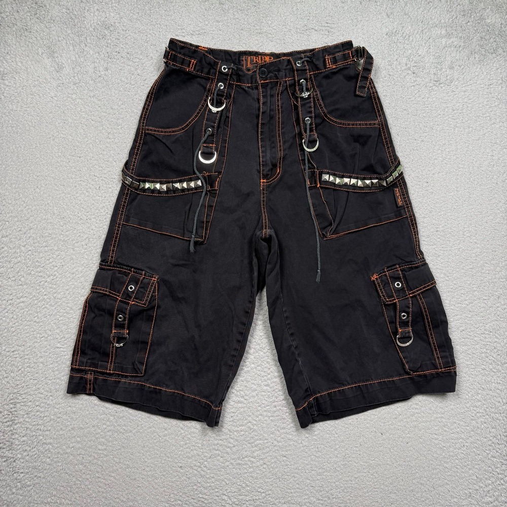 Tripp NYC Baggy Gothic Cargo Shorts - Picture 2 of 4